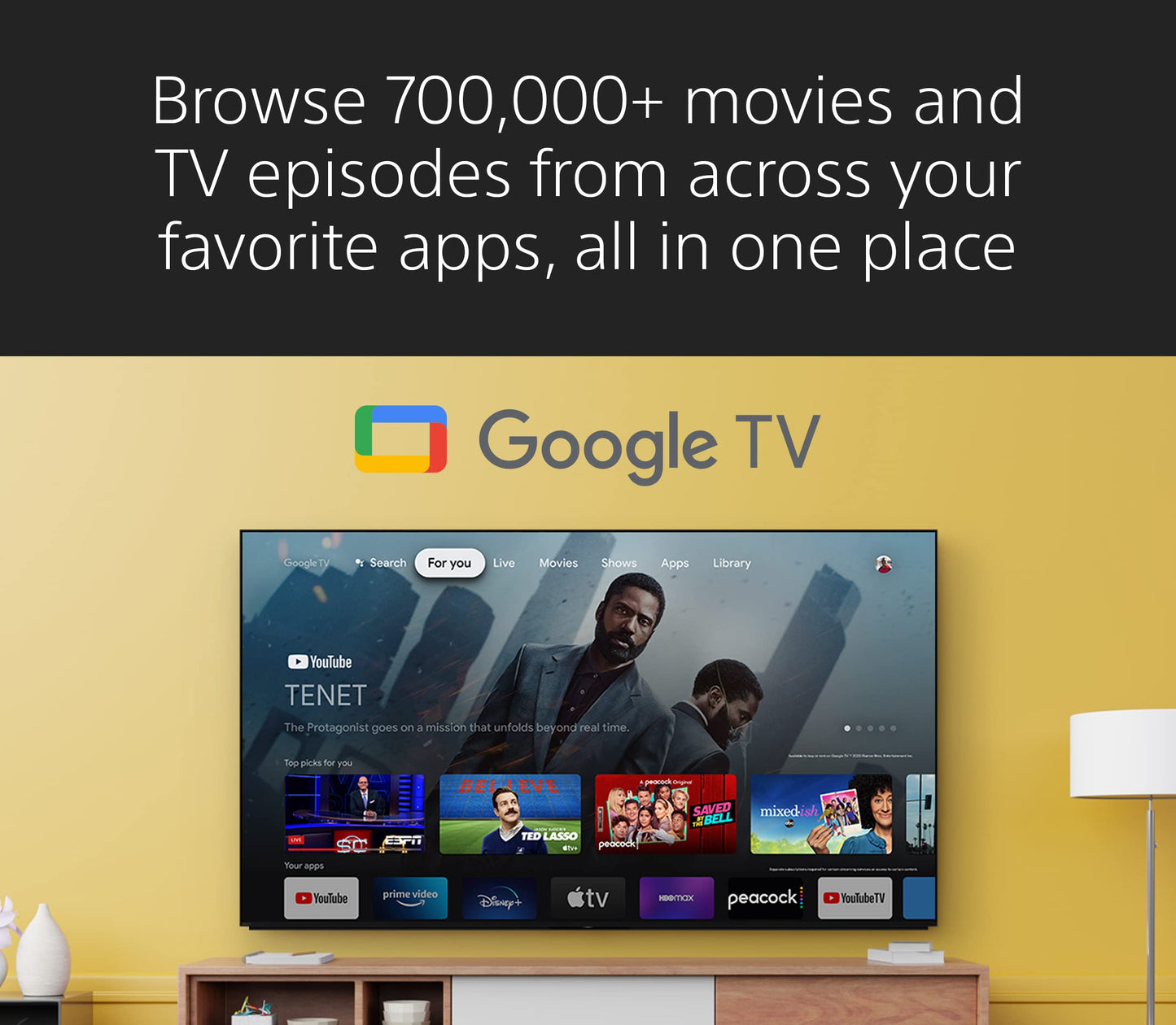 Sony 65" 4K QD-OLED BRAVIA XR A95K – Smart Google TV with Dolby Vision HDR & PS5 Features (2022)