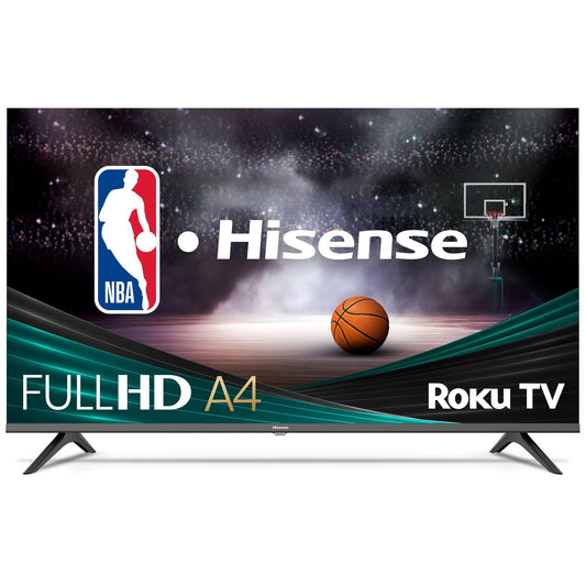 Hisense 40-Inch Class A4 Series FHD 1080p Smart Roku TV with Alexa Compatibility (40A4NR) - Dolby Audio, Slim Bezel Design, Google Assistant