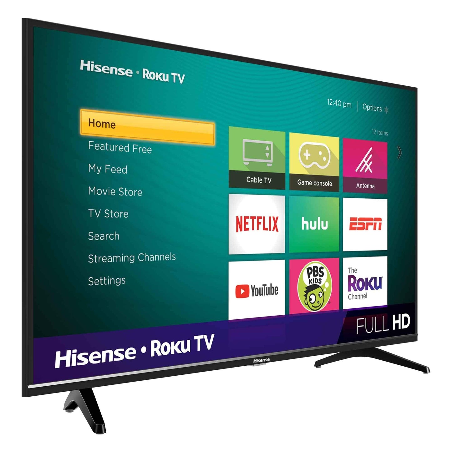 Hisense 43-Inch Class H4 Series LED Roku Smart TV with Alexa Compatibility (43H4F, 2020 Model)