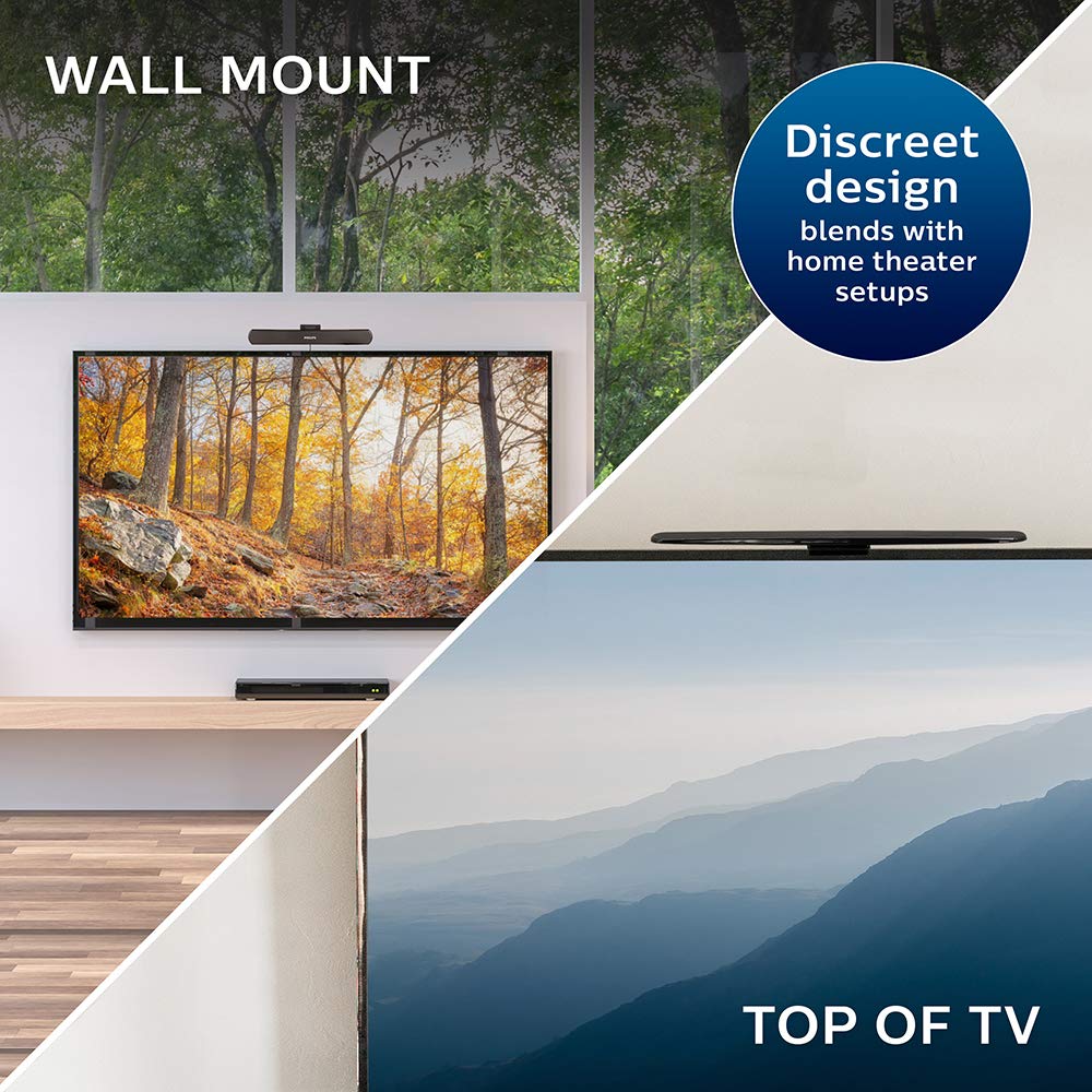 Philips Hover Amplified HD TV Antenna, Long Range, 4K, VHF/UHF