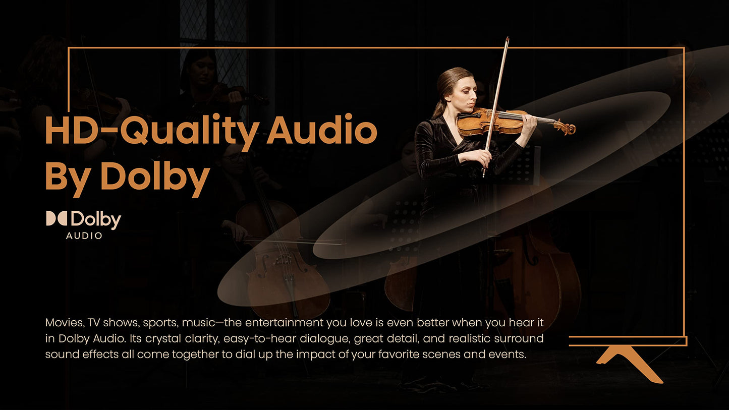 Hisense 43" A4 Series FHD Smart Android TV – DTS Virtual X, Game/Sports Modes, Chromecast & Alexa (2022)