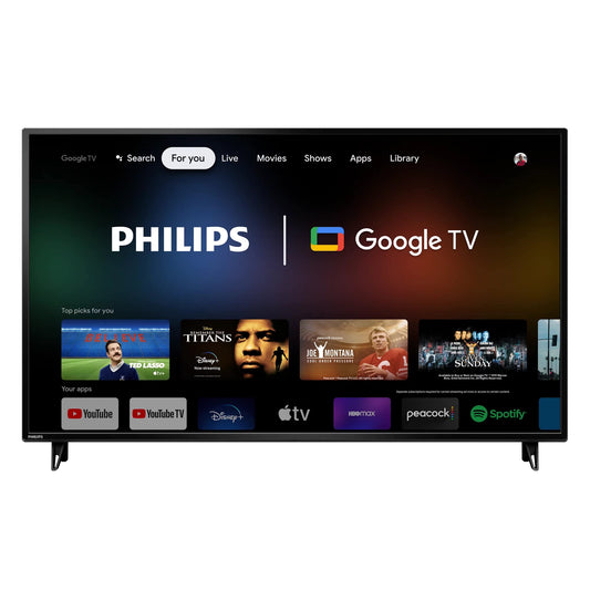 Philips 55" 4K UHD Smart LED TV HDR with Game Mode, Chromecast & Bluetooth (Renewed)