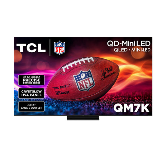TCL 65" QM7K QD-Mini LED 4K TV | 144Hz, B&O Audio, Google TV (2025)