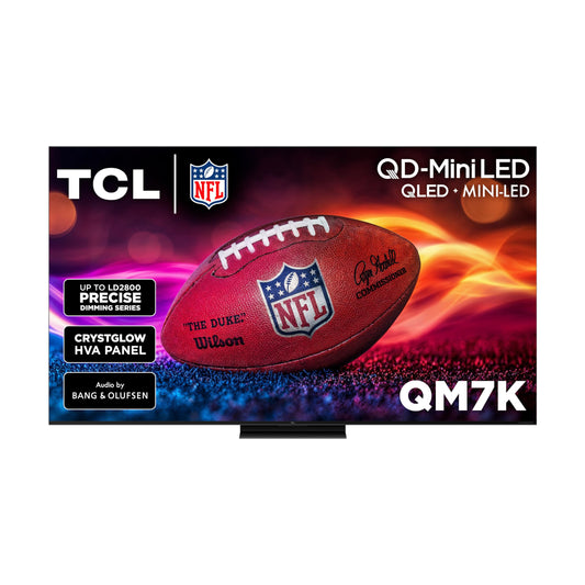 TCL 85" QM7K QD-Mini LED 4K TV | 144Hz, B&O Audio, Google TV (2025)