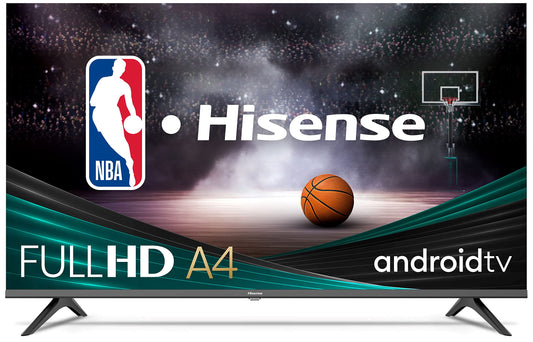 Hisense 43" A4 Series FHD Smart Android TV – DTS Virtual X, Game/Sports Modes, Chromecast & Alexa (2022)