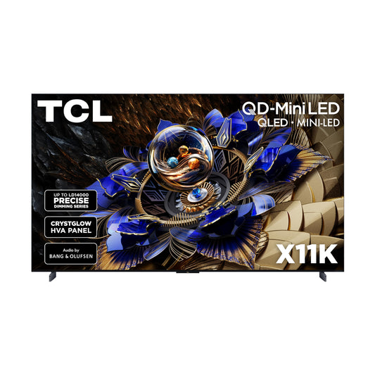 TCL 85" X11K QD-Mini LED 4K TV | B&O Audio, 144Hz, Google TV