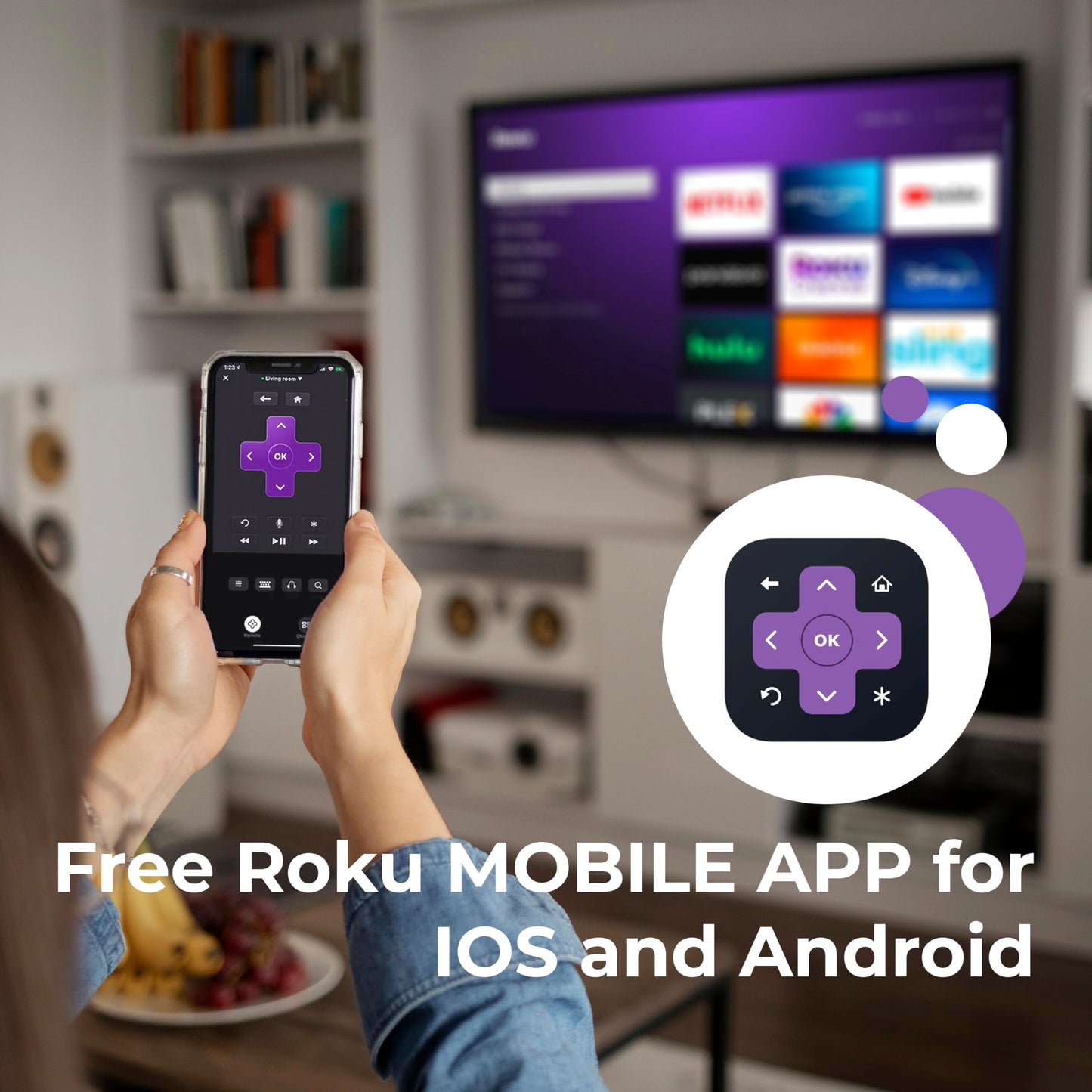 Philips 32" FHD 1080p Roku Smart TV, Alexa, Google Home, Renewed