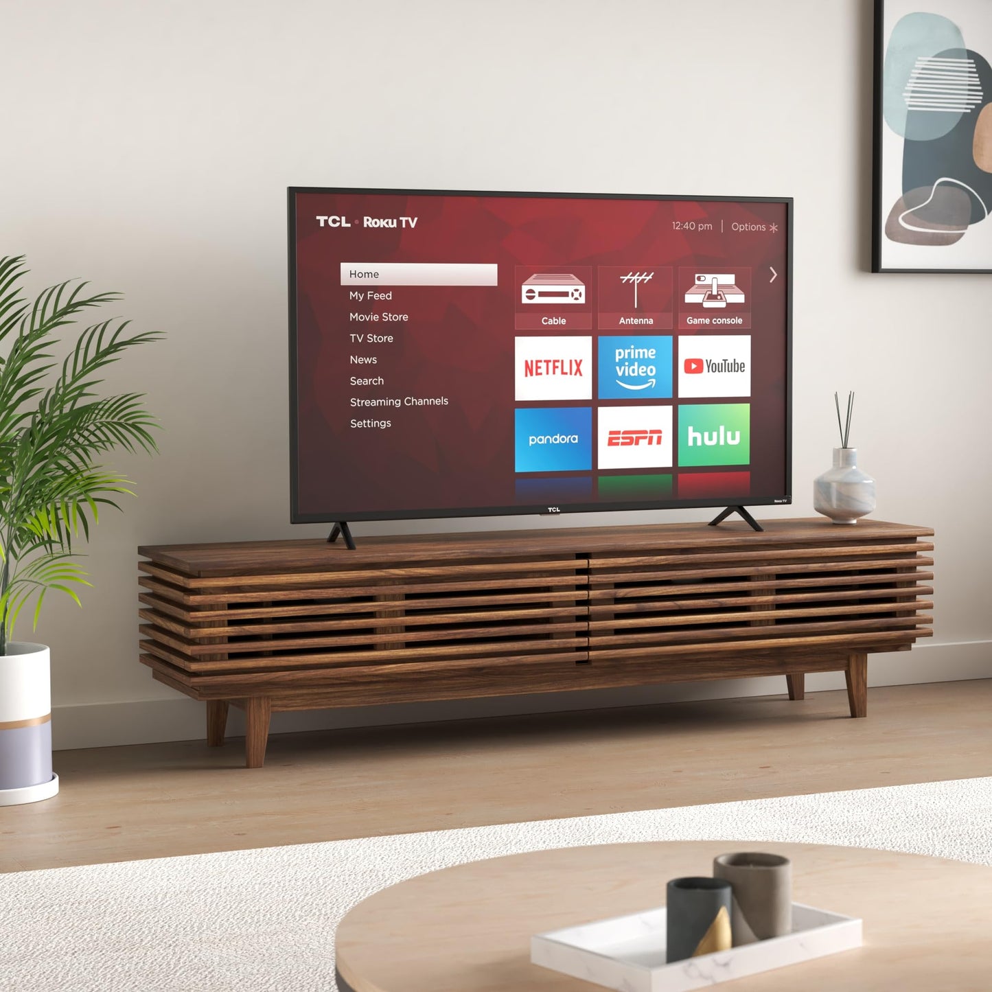 TCL 55" 4K UHD Smart TV | Roku, 2019 Model, LED Display