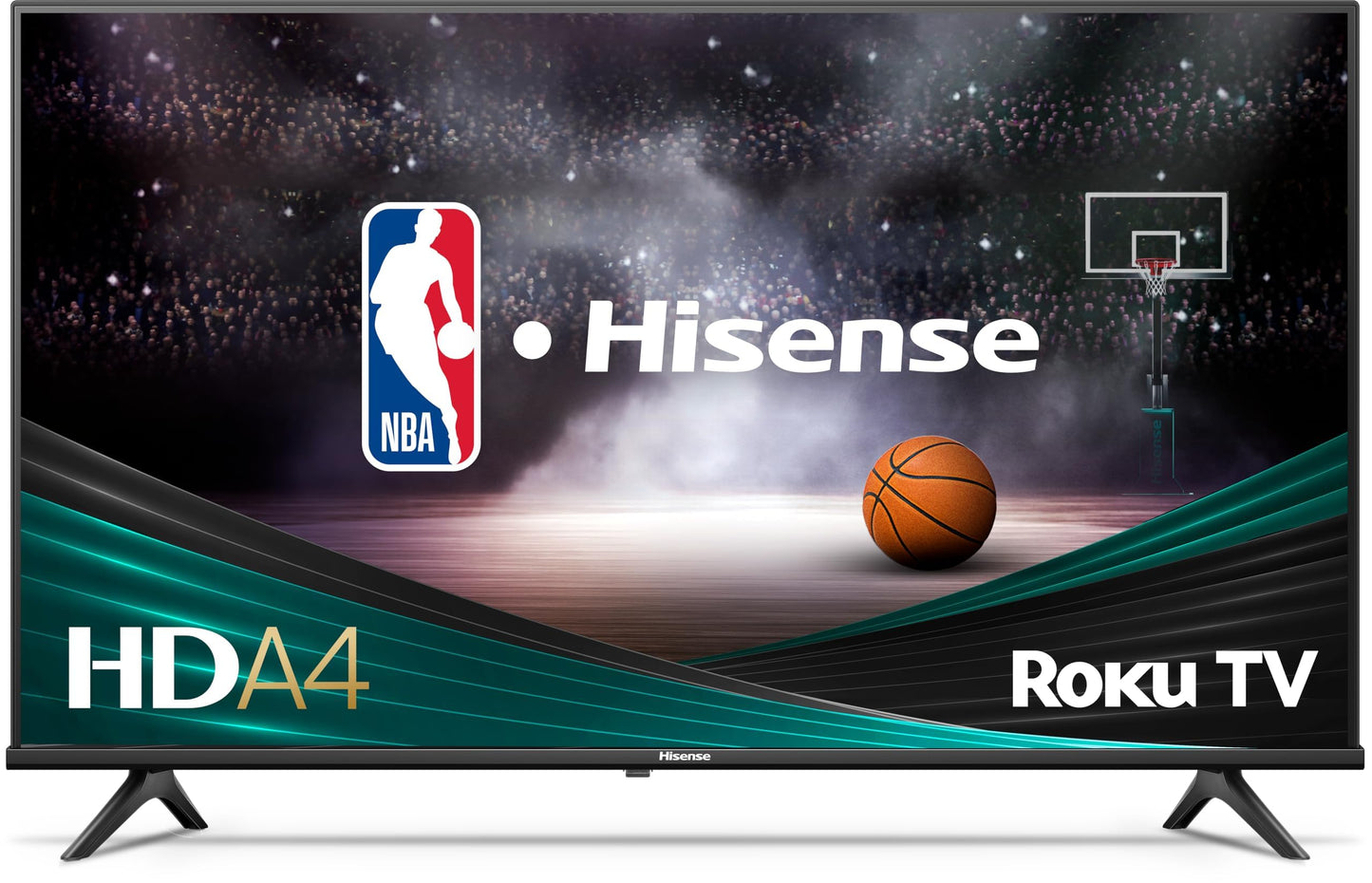 Hisense 32-Inch Class A4 Series HD 720p Smart Roku TV with Alexa Compatibility (32A4HNR) - Dolby Audio, Slim Bezel Design, Google Assistant