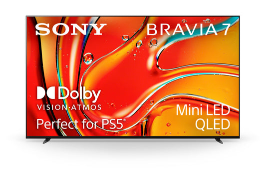Sony 75" Mini LED QLED 4K BRAVIA 7 Smart Google TV – Dolby Vision HDR & PS5 Features (K-75XR70)