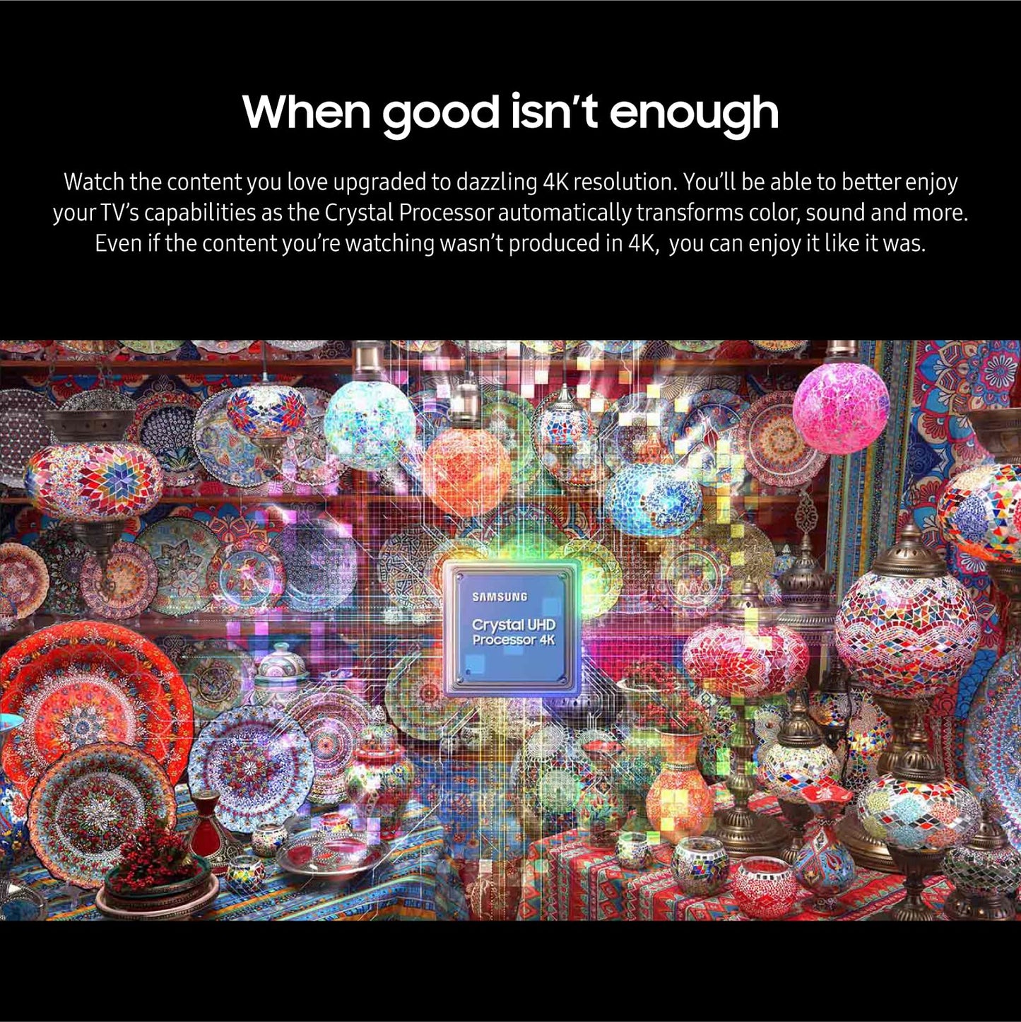 Samsung 43" UN43CU8000FXZA Crystal UHD 4K Smart TV – Dolby & 2-Year Amber Protection (2023)