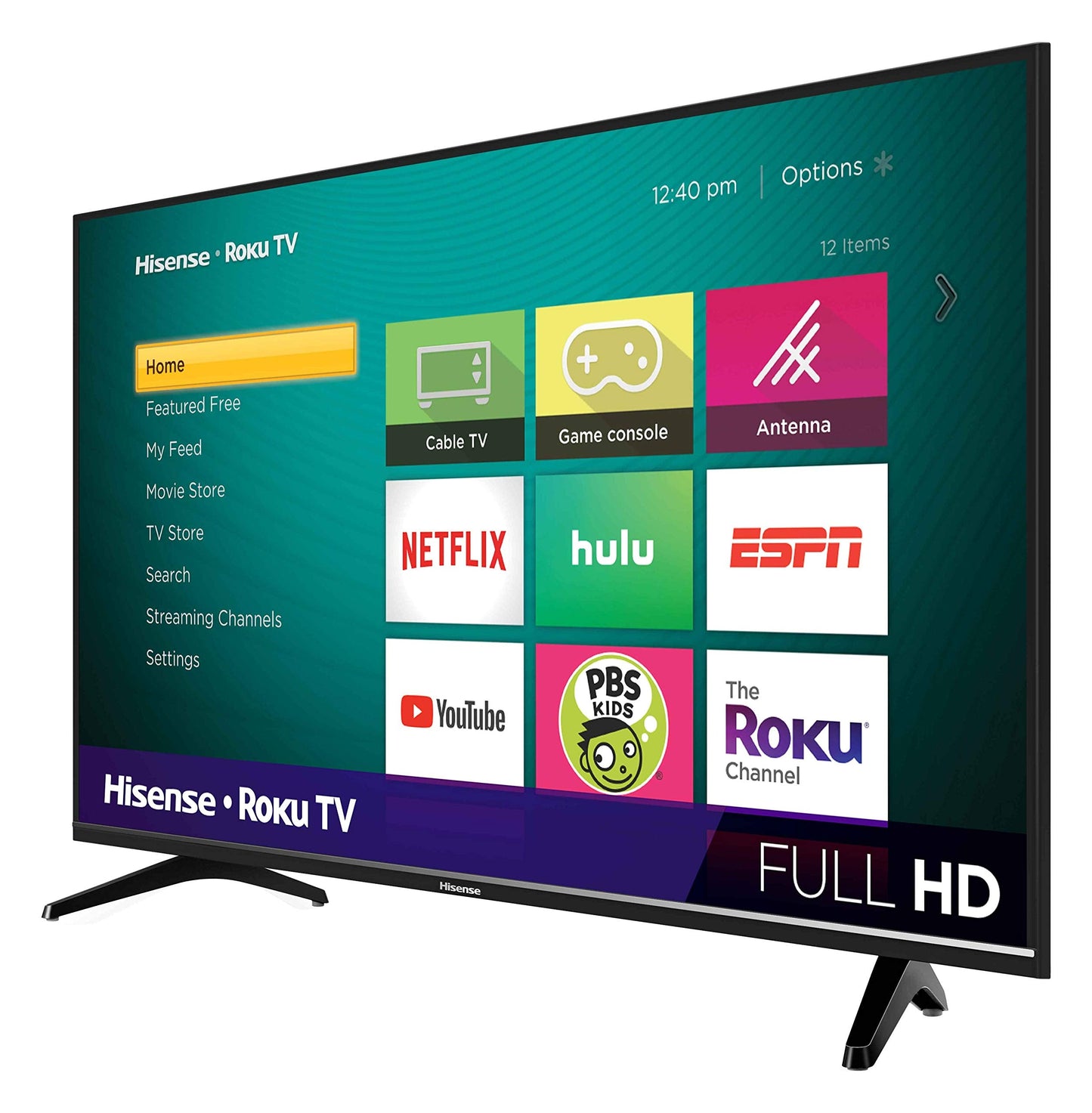 Hisense 43-Inch Class H4 Series LED Roku Smart TV with Alexa Compatibility (43H4F, 2020 Model)
