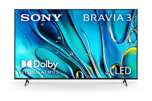 Sony 75-Inch Class 4K Ultra HD BRAVIA 3 LED Smart TV with Google TV, Dolby Vision HDR, and Exclusive Features for PlayStation®5 (K-75S30)
