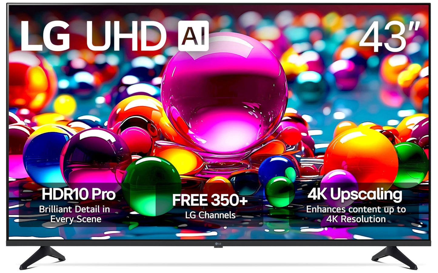 LG 43" UA77 4K AI Smart TV w/ webOS & Alexa Compatible (2025)