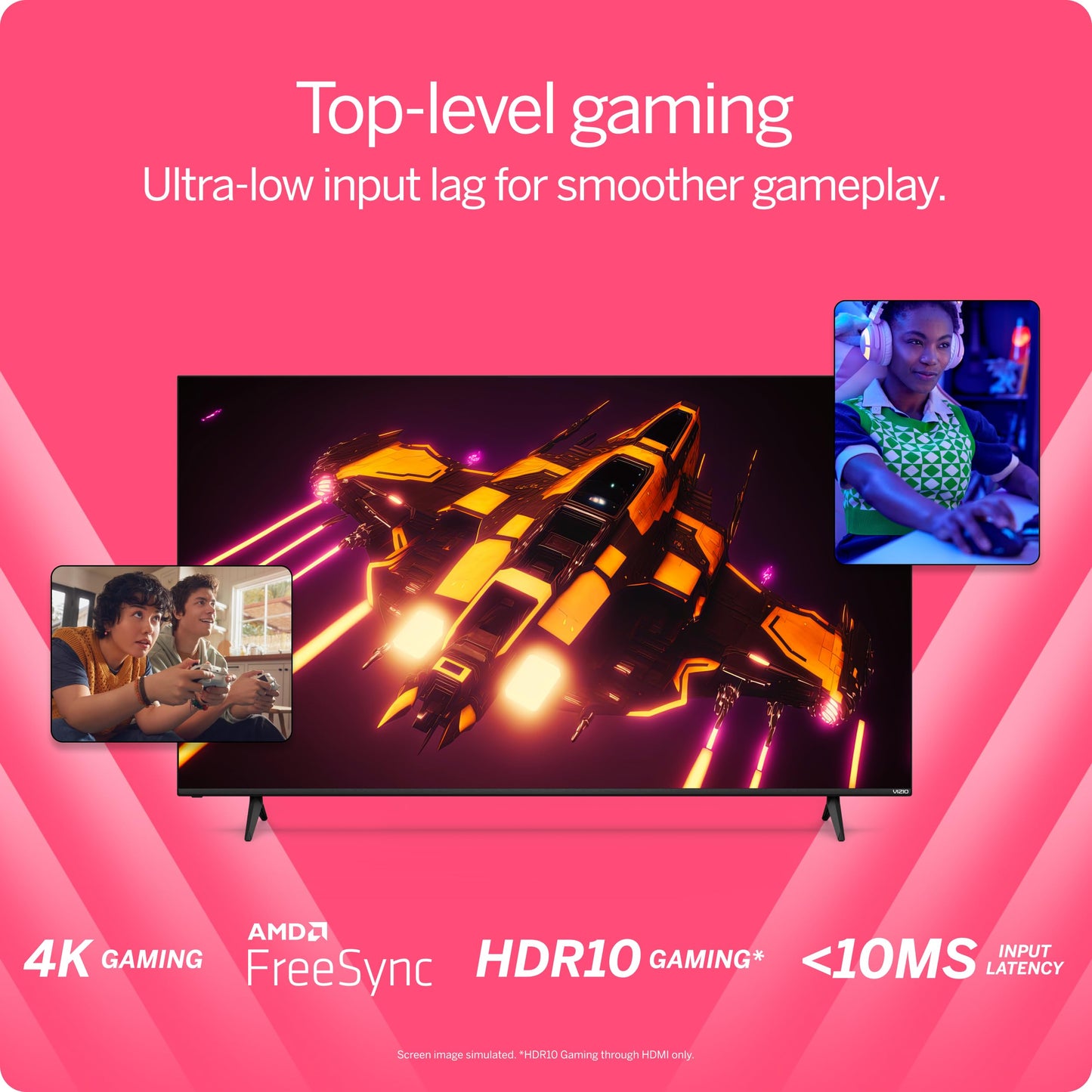 VIZIO 55-Inch M-Series 4K QLED HDR Smart TV with Voice Remote, Dolby Vision, HDR10+, Alexa Compatibility, VRR with AMD FreeSync, M55Q6-J01, 2022 Model