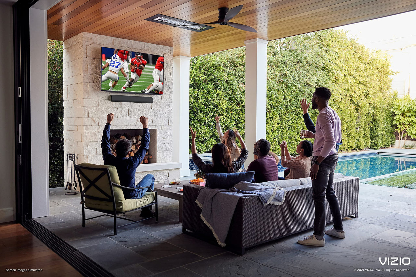 43-Inch VIZIO 4K UHD HDR Smart TV with AirPlay, Chromecast, Dolby Vision, Gaming Mode - 2021 Renewed Model (Renewed)